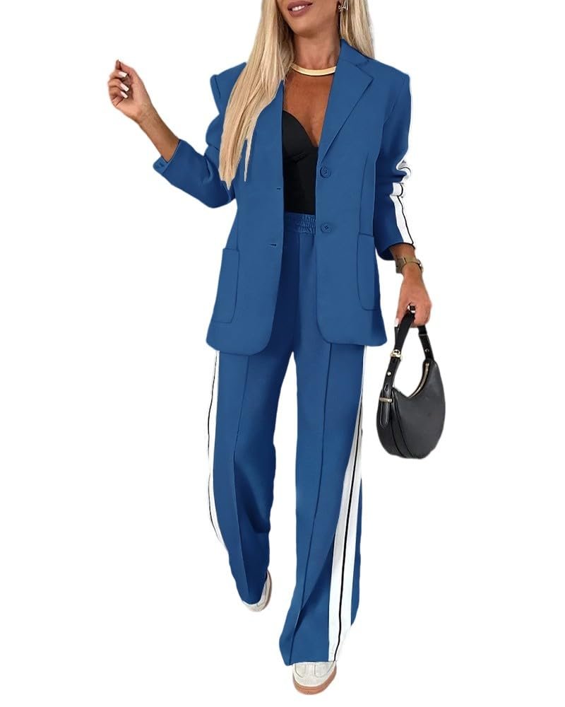 CHICME Blazer and Wide-Leg Pants Set